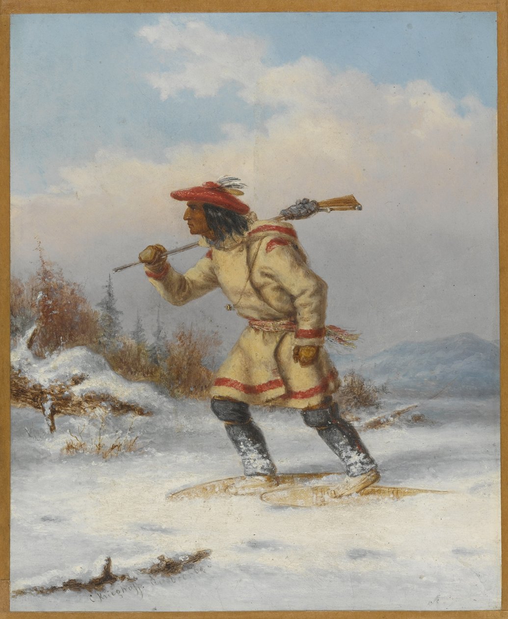 Efter elgen, ca. 1860 af Cornelius Krieghoff