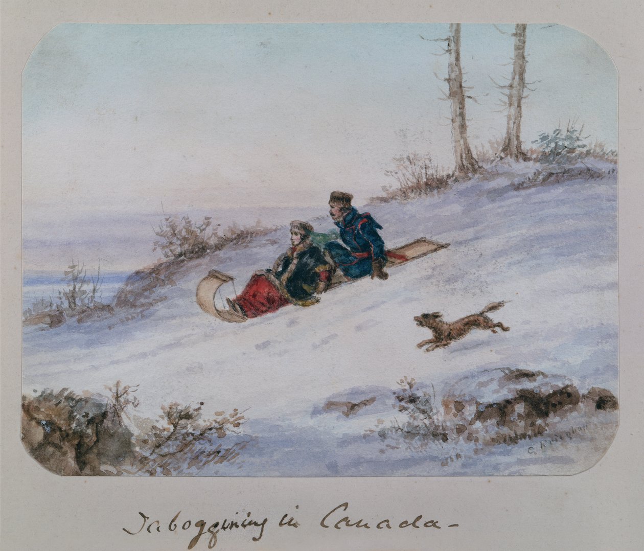 Tagoggining i Canada af Cornelius Krieghoff