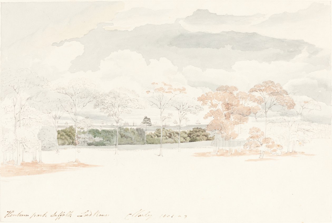 Henham Park, Suffolk af Cornelius Varley