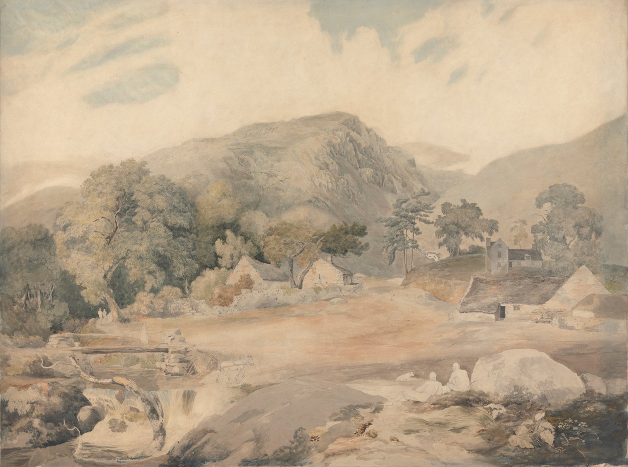 Udsigt nær Tal-y-Llyn af Cornelius Varley