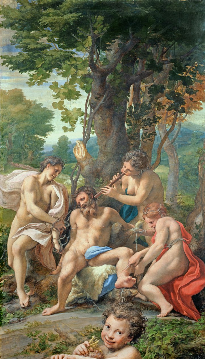 Allegori over lasterne, 1529-30 (tempera på lærred) af Antonio da Correggio