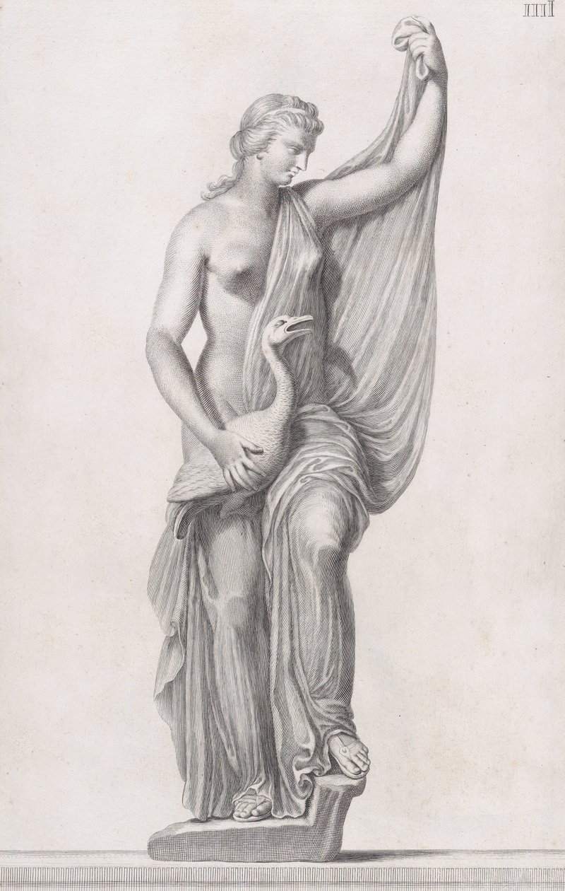 Statue af Leda og Svanen, 1734 af Cosimo Mogalli