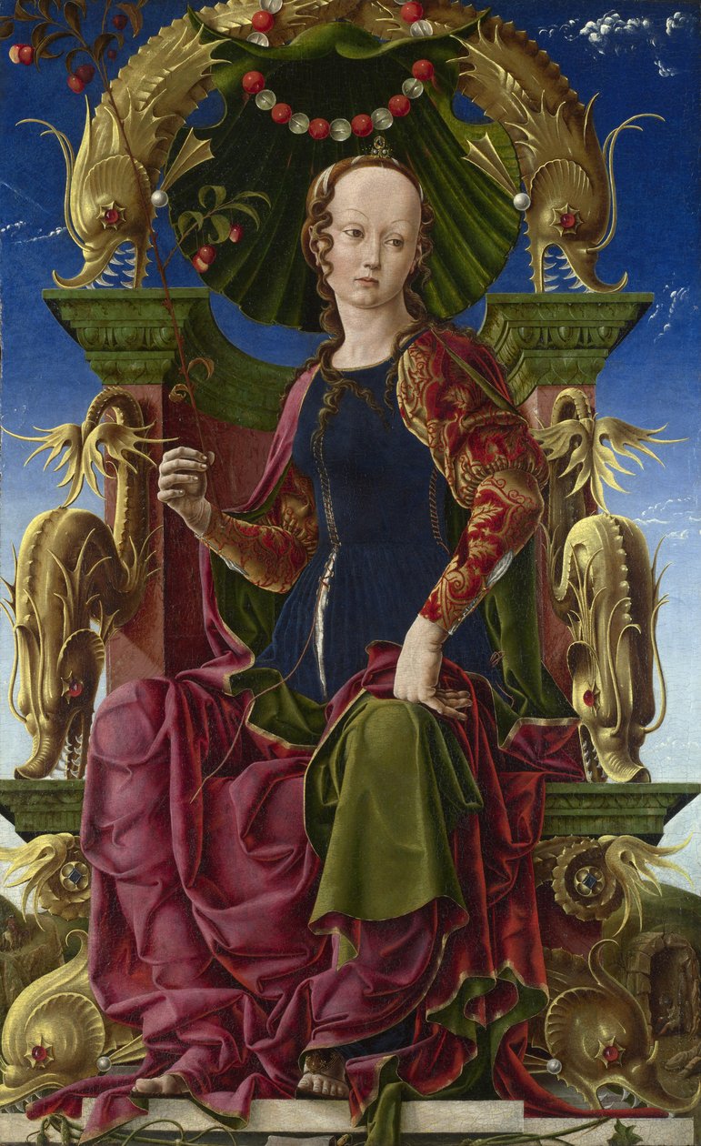 En Muse Calliope, 1455-1460 af Cosimo Tura
