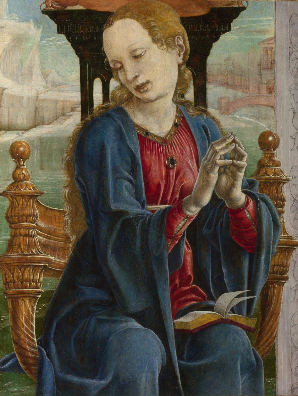 The Virgin Annunciate, ca 1475. af Cosimo Tura