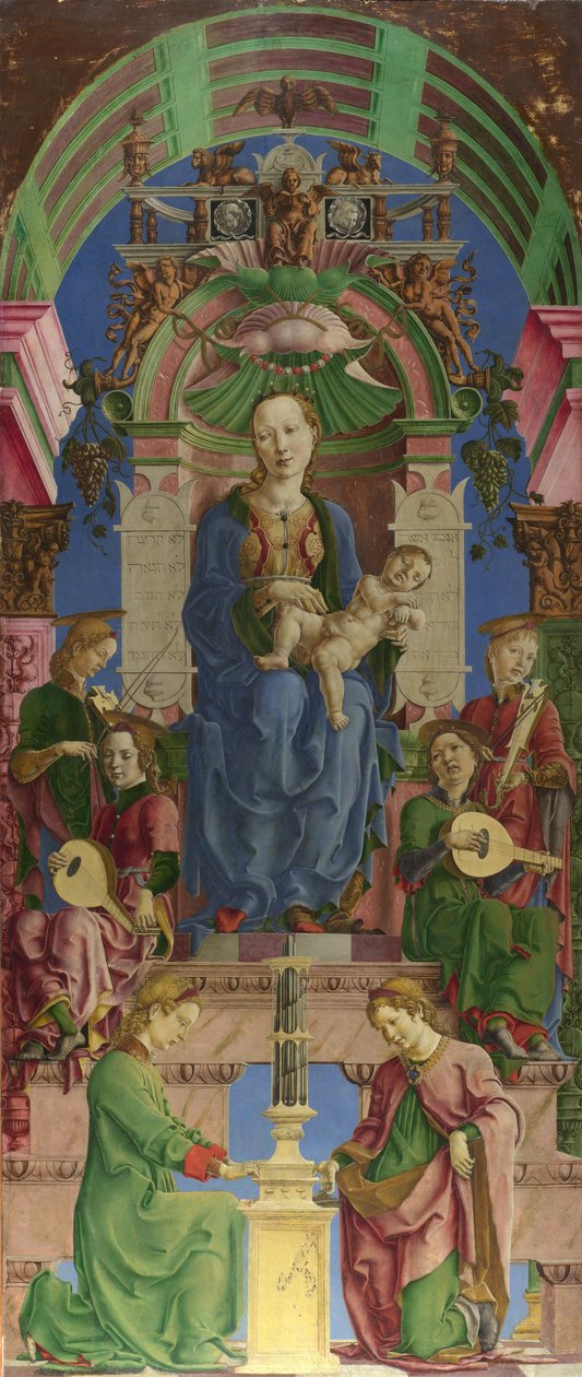 Jomfruen og barnet tronede, 1470