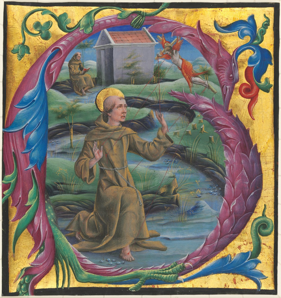 Saint Francis modtager Stigmata af Cosmè Tura