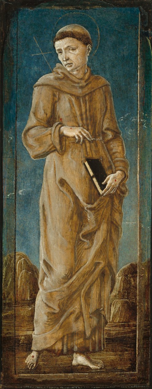 Saint Francis [yderst venstre panel], ca. 14701480. af Cosmè Tura
