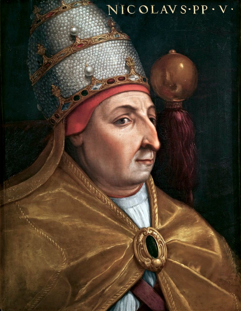 Portræt af pave Nicholas V af Cristofano dell Altissimo