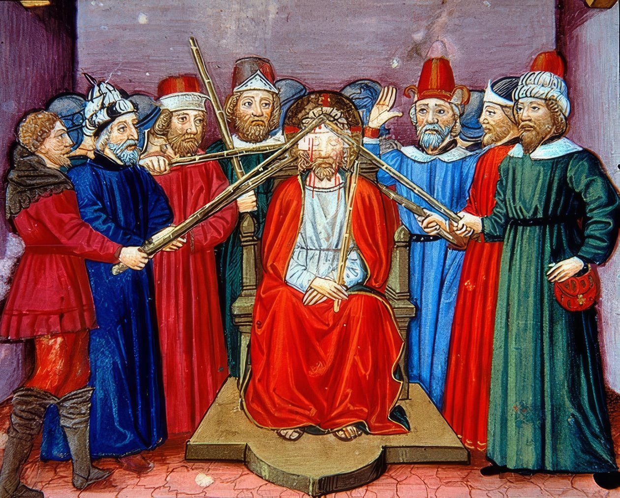 Kroning af torne (c.115v). 1476 af Cristoforo De Predis