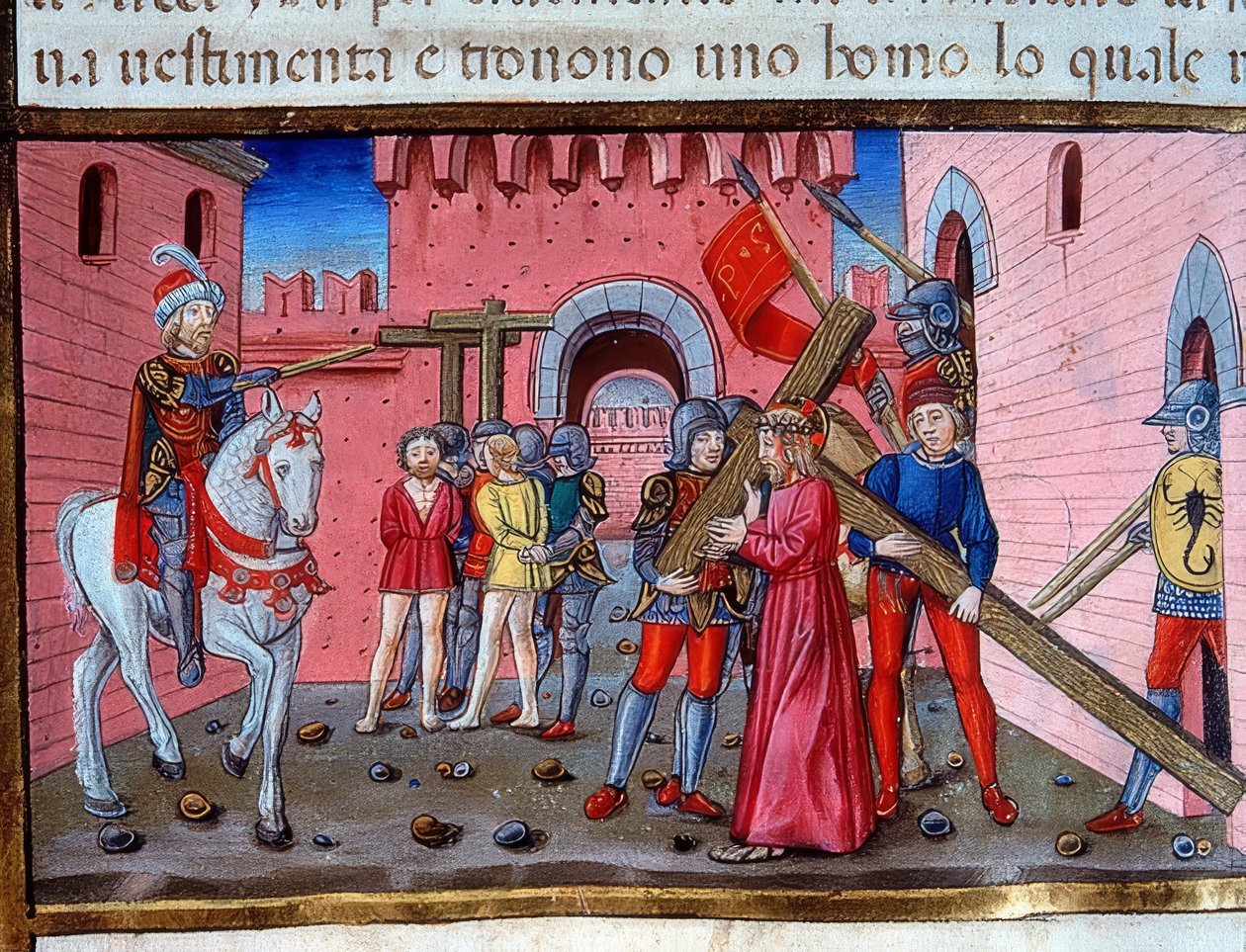 Kristus bærer korset (c.115v). 1476 af Cristoforo De Predis