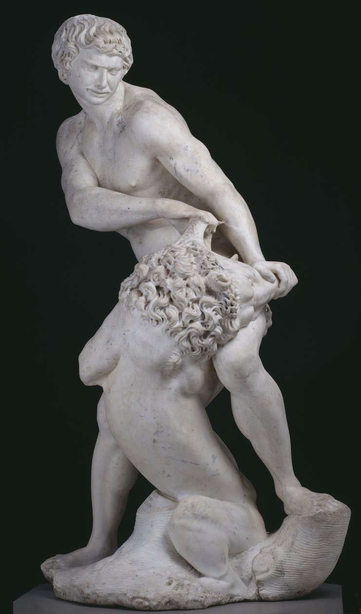 Samson og Løven af Cristoforo Stati