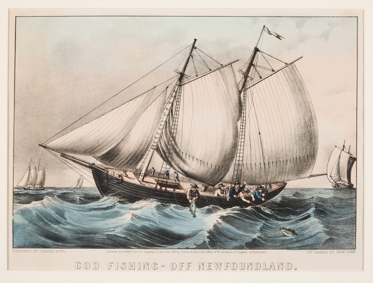 Torskefiskeri - Ud for Newfoundland af Currier and Ives