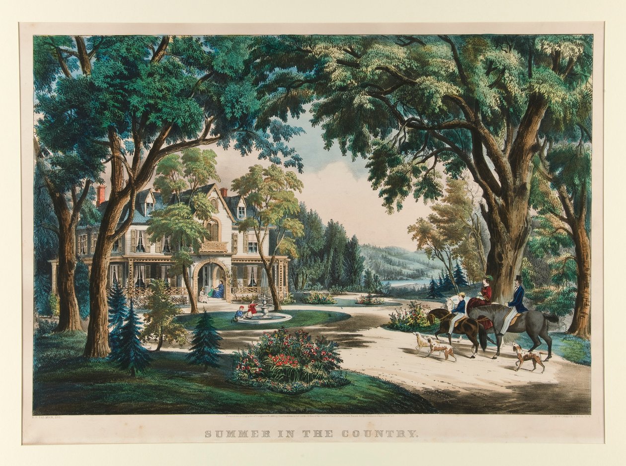 Sommer på landet af Currier and Ives