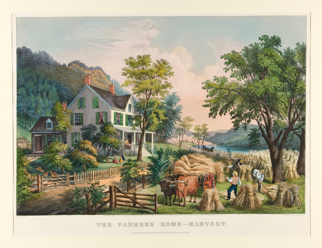Farmers Home - Høst af Currier and Ives