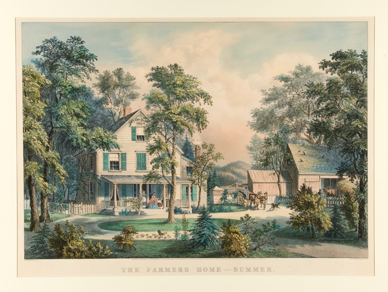 Farmers Home - Sommer af Currier and Ives