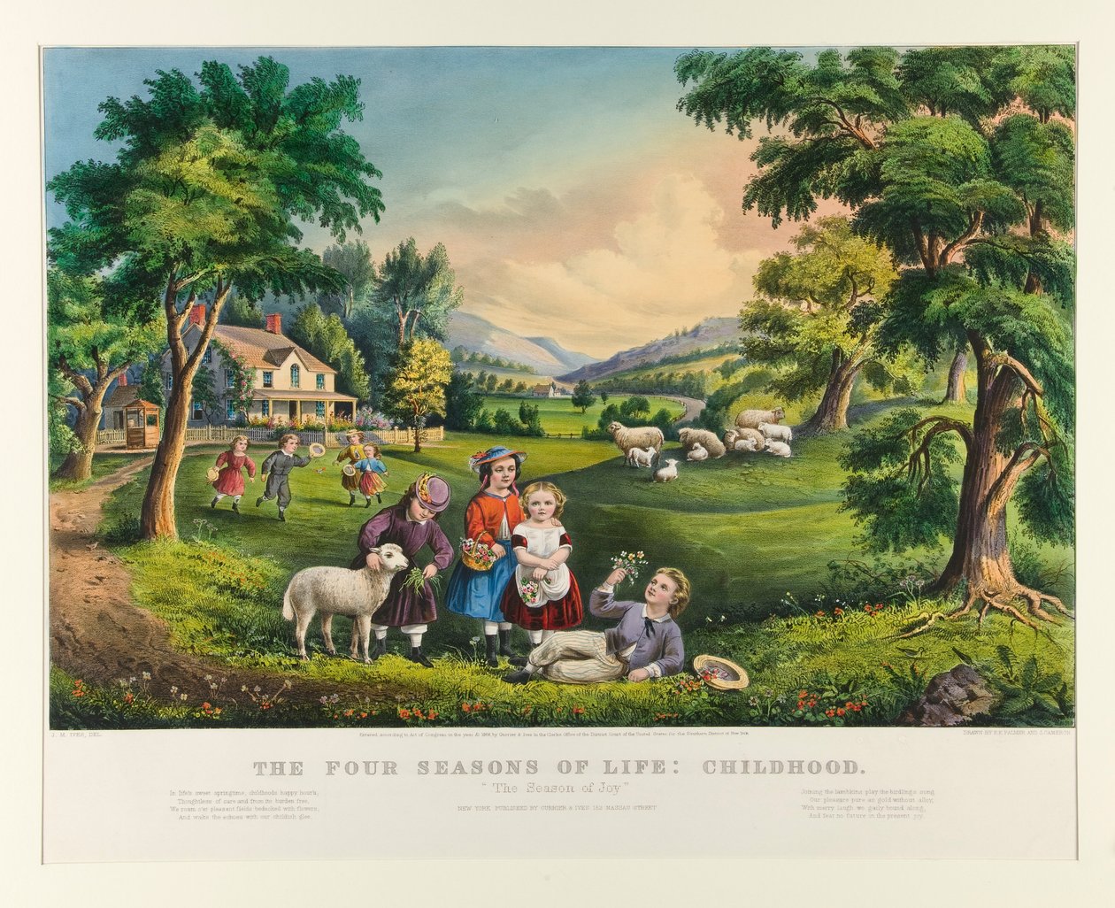 Livets fire årstider: barndom af Currier and Ives