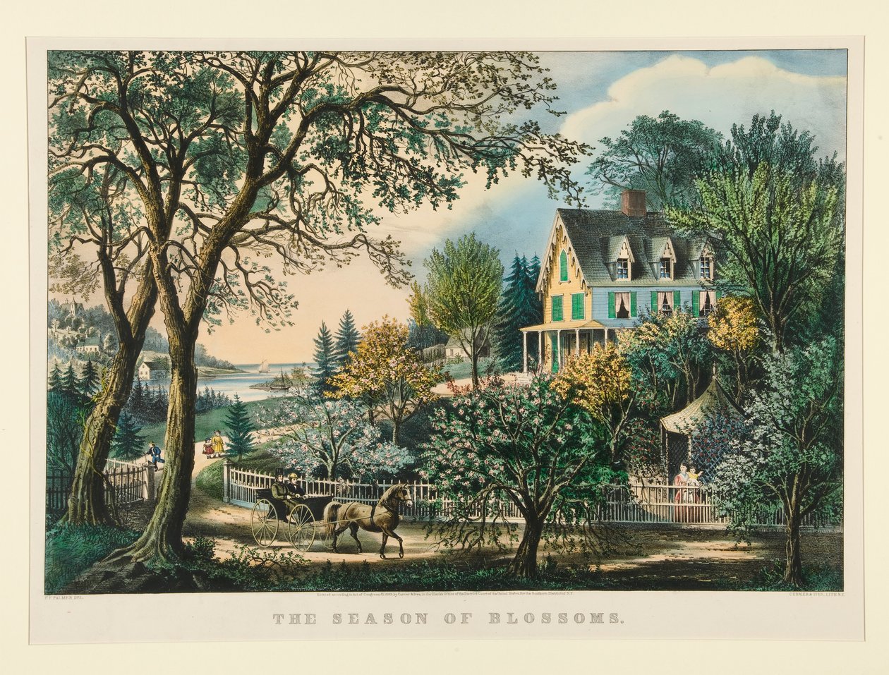 Blomsternes sæson af Currier and Ives