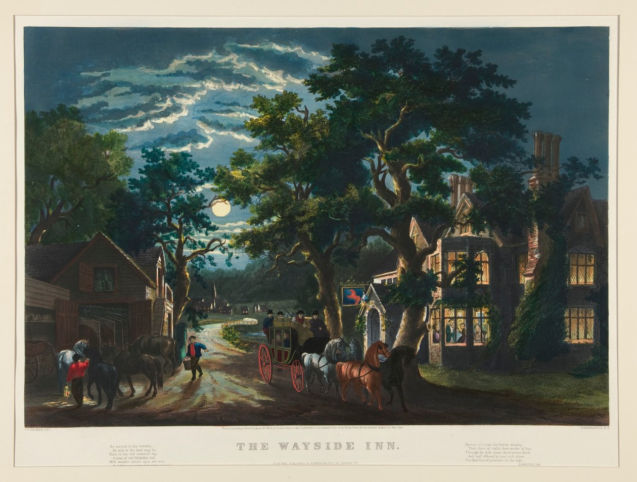 The Wayside Inn af Currier and Ives