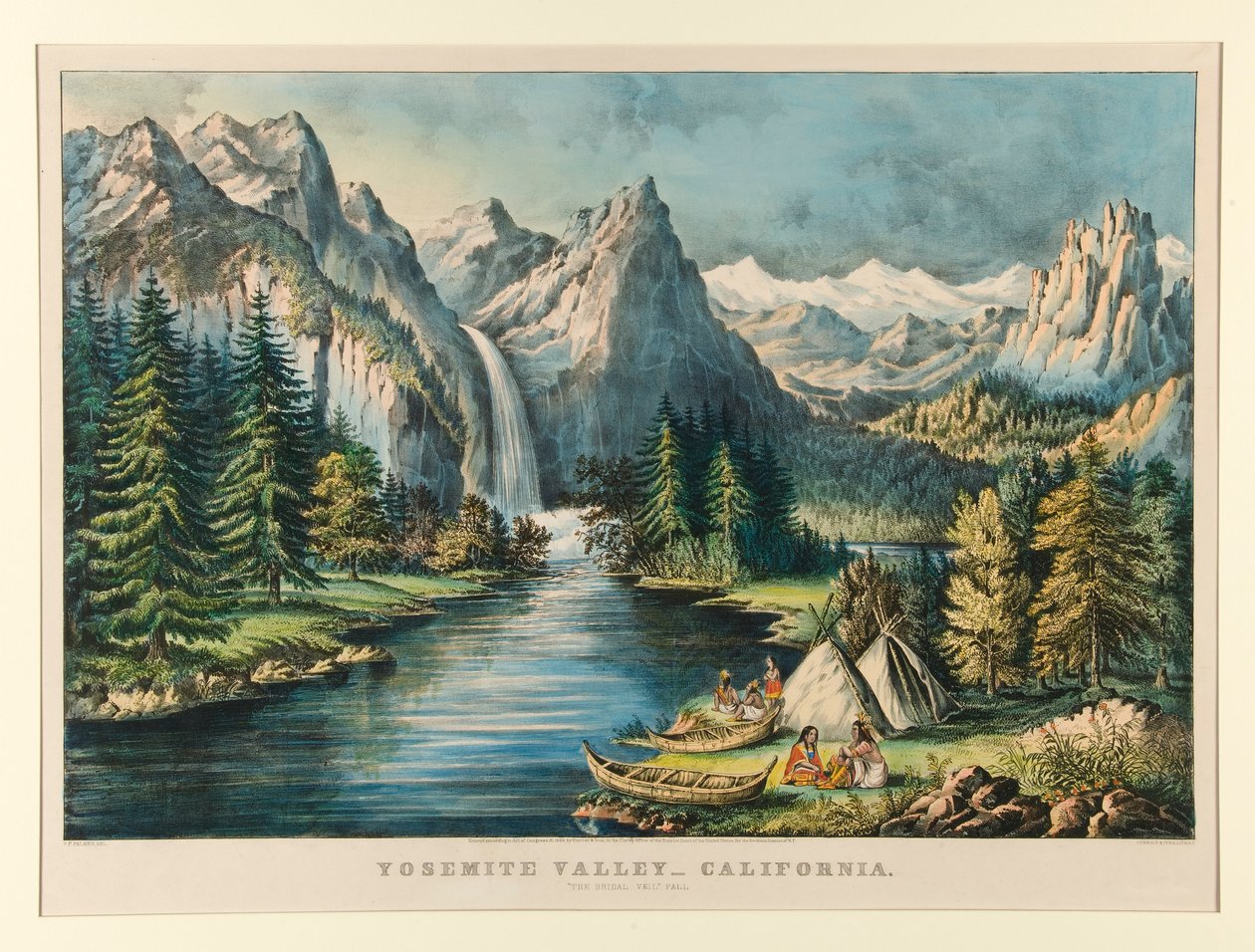 Yosemite Valley af Currier and Ives