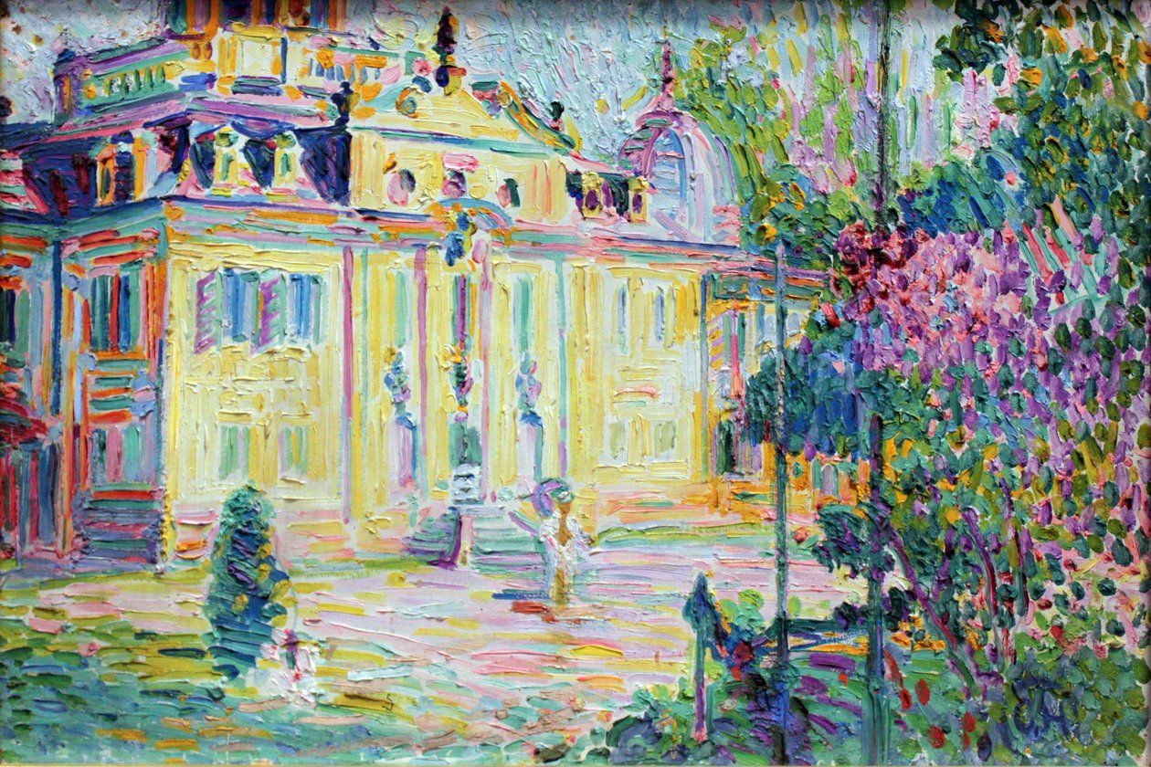 Belvedere Palace nær Weimar af Curt Herrmann