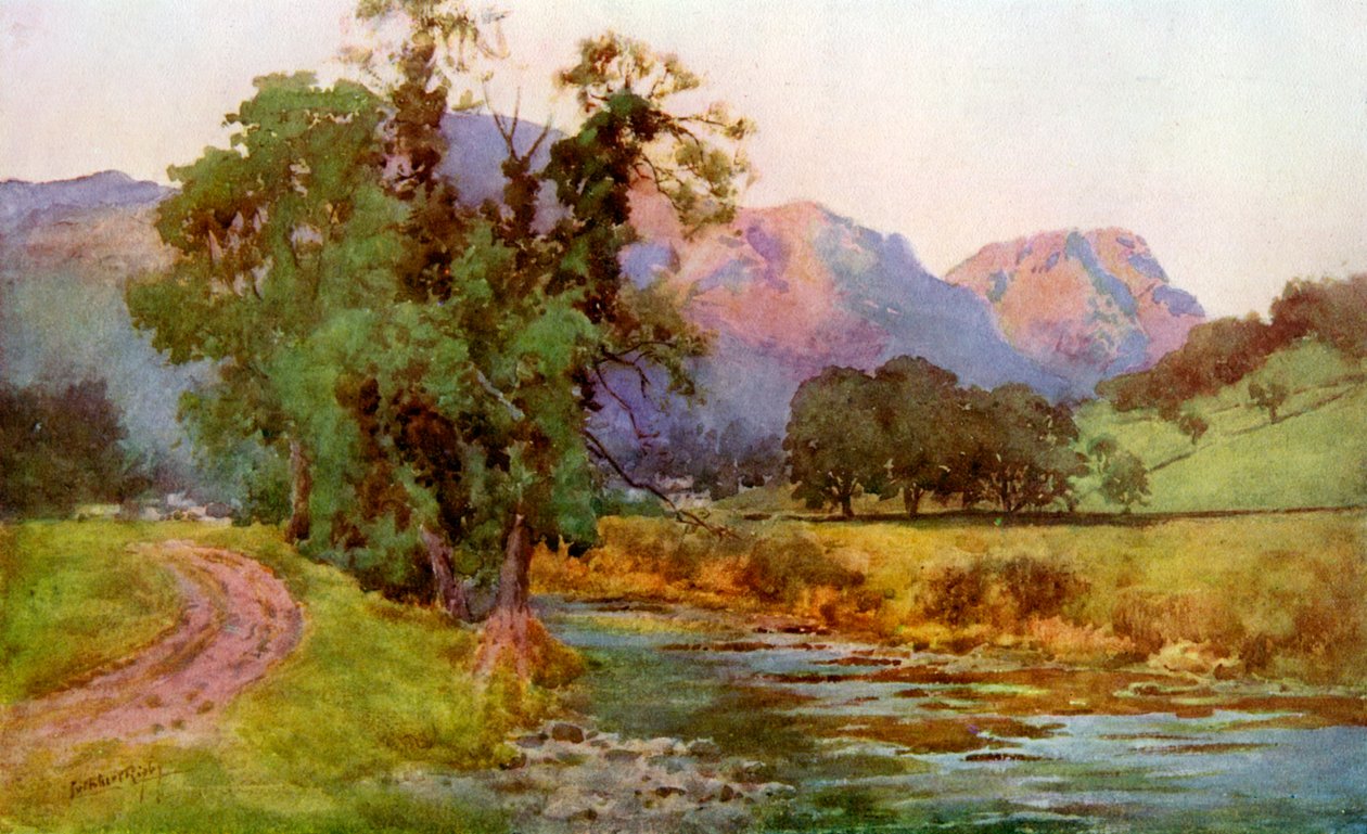 Yewdale Crags, Coniston, Cumbria, 1924-1926 af Cuthbert Rigby
