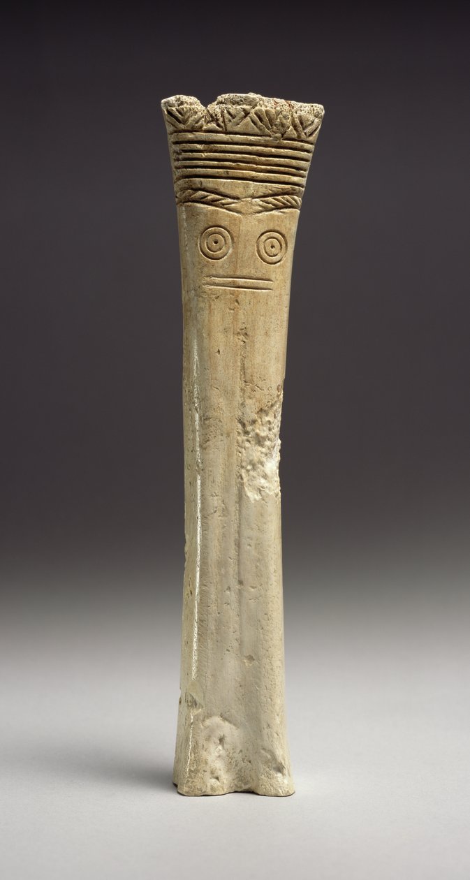 Udskåret figur, tidlig bronzealder, 2700-1900 f.Kr. (ben) af Cypriot