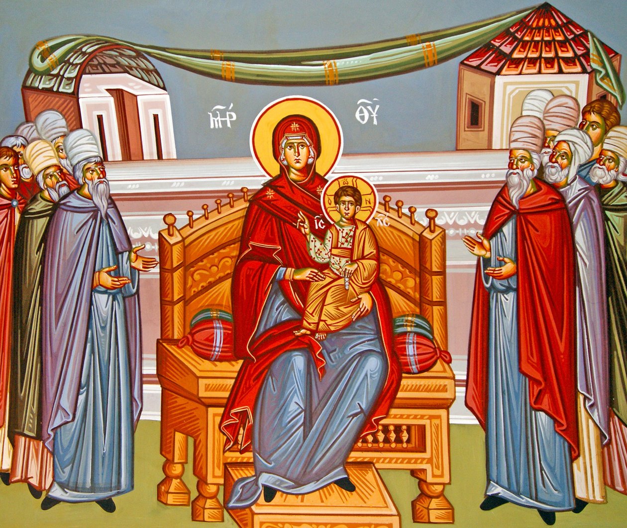 Ældste fejrer Jomfru Maria, Cypern, Cypern af Cypriot