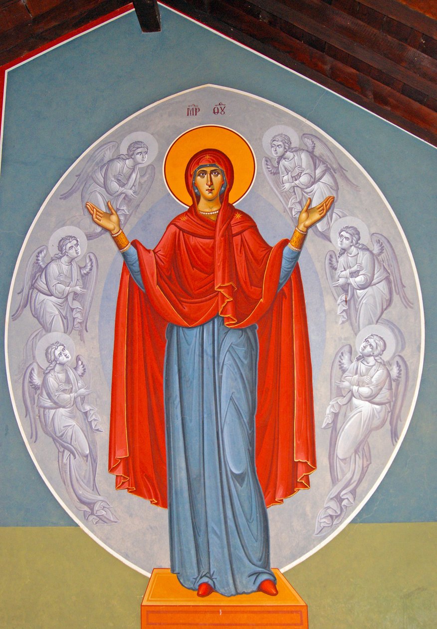 Jomfru Maria omgivet af engle, Cypern af Cypriot