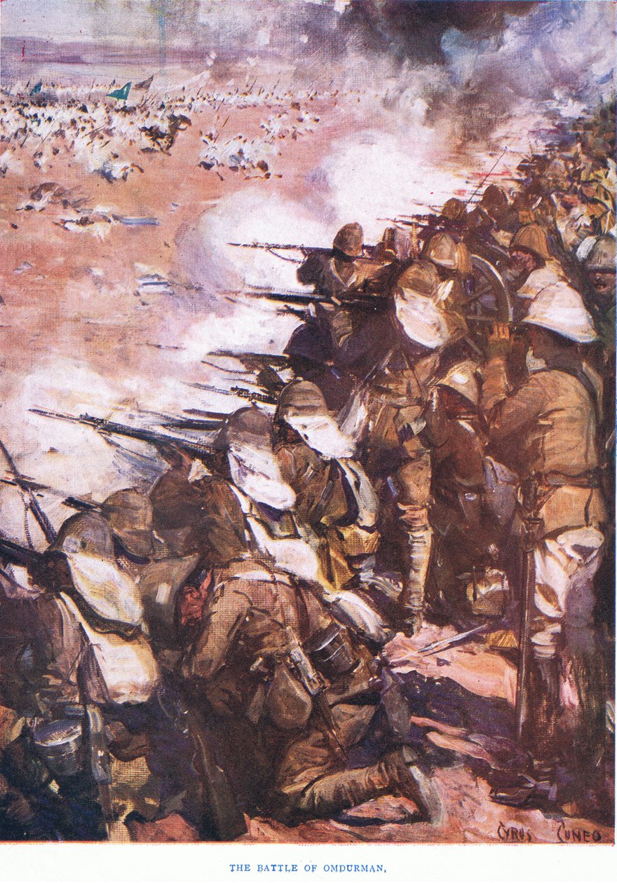 Slaget ved Omdurman 1898, 1915 af Cyrus Cuneo