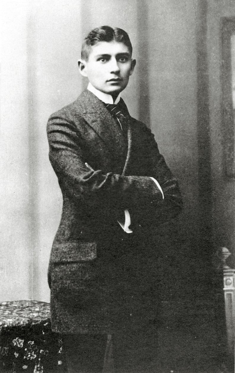 Portræt af Franz Kafka, (1883 - 1924) af Czech School
