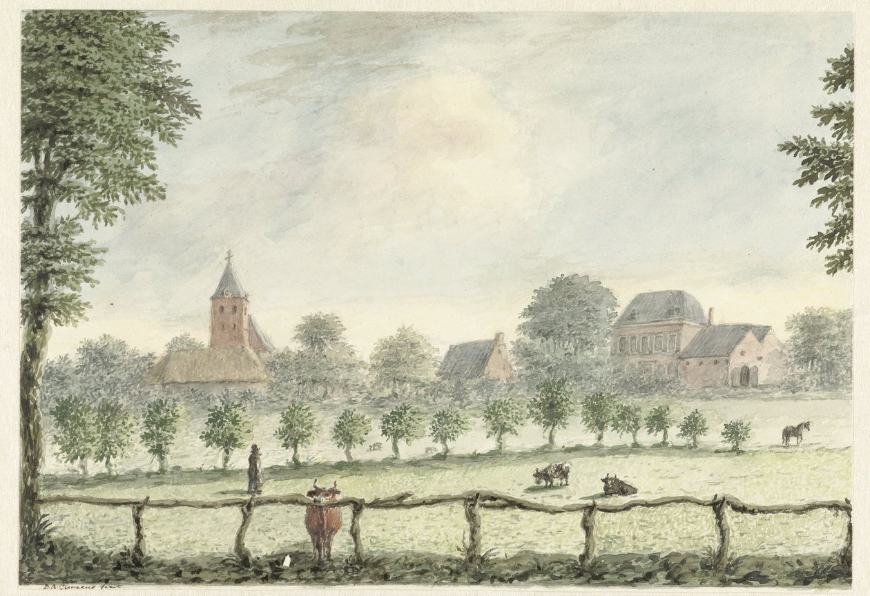 Udsigt over Renkum af D.A. Clemens
