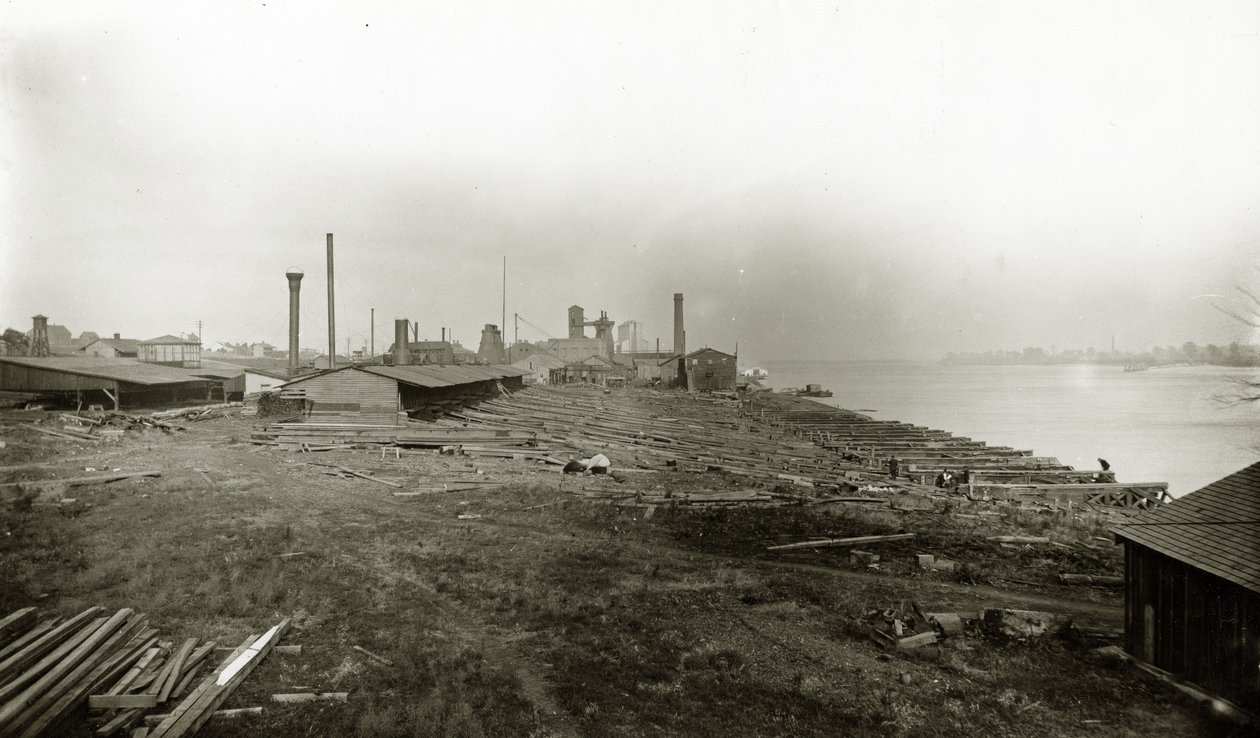 Tidligere Eads Shipyard i Carondelet, hvor hans kanonbåde blev bygget af D.C. Humphreys