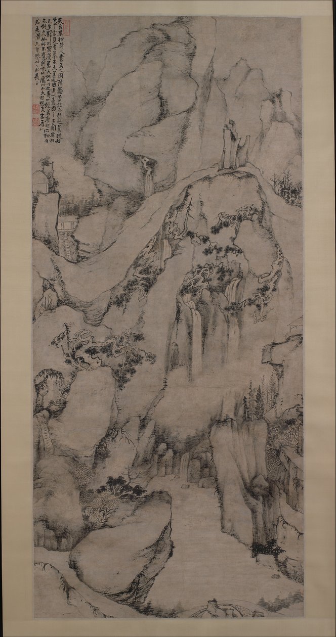The Strange Pines of Mount Tiantai, 1687. af Dai Benxiao