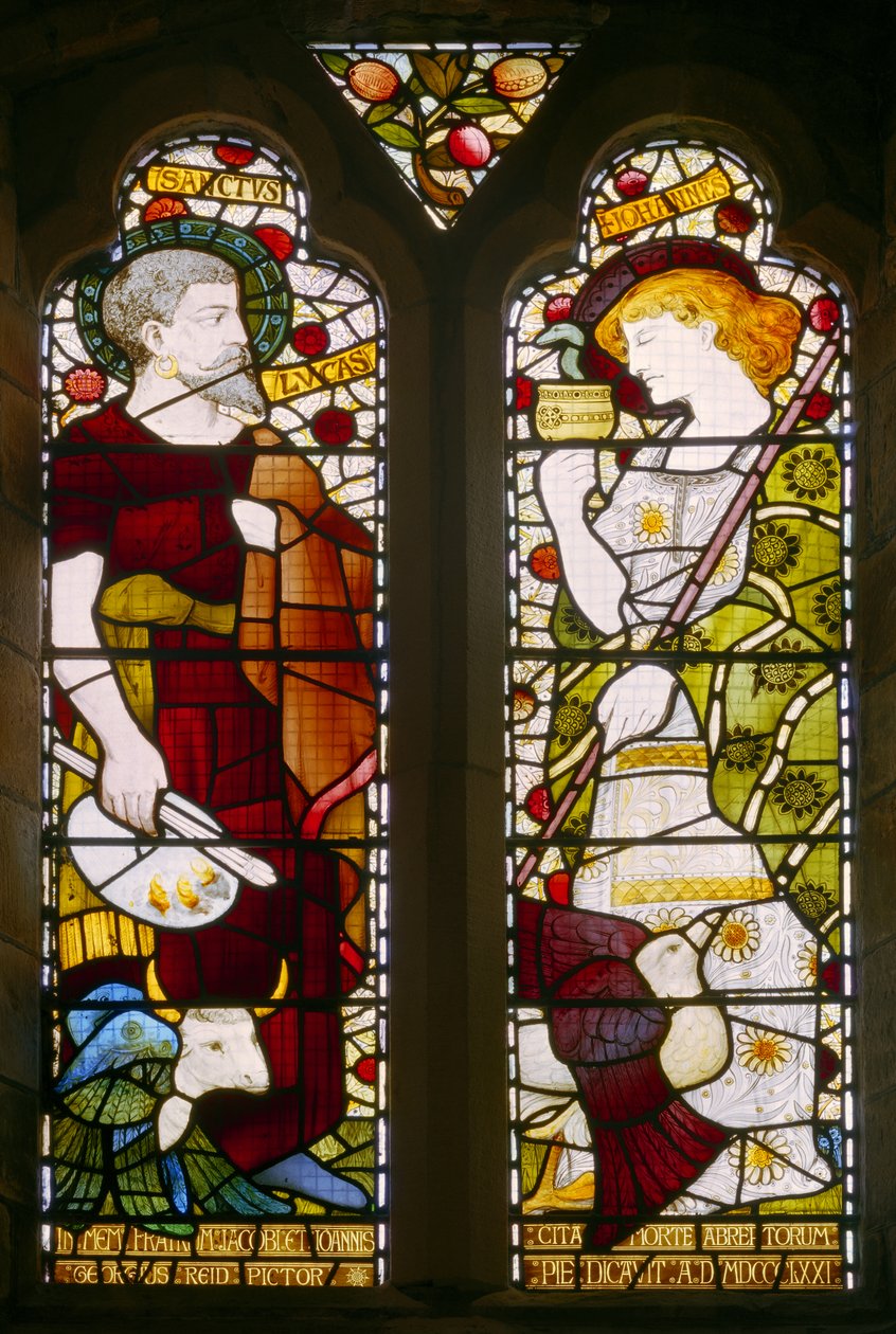 St Luke and St John, St Machars Cathedral, Aberdeen, 1871 af Daniel Cottier