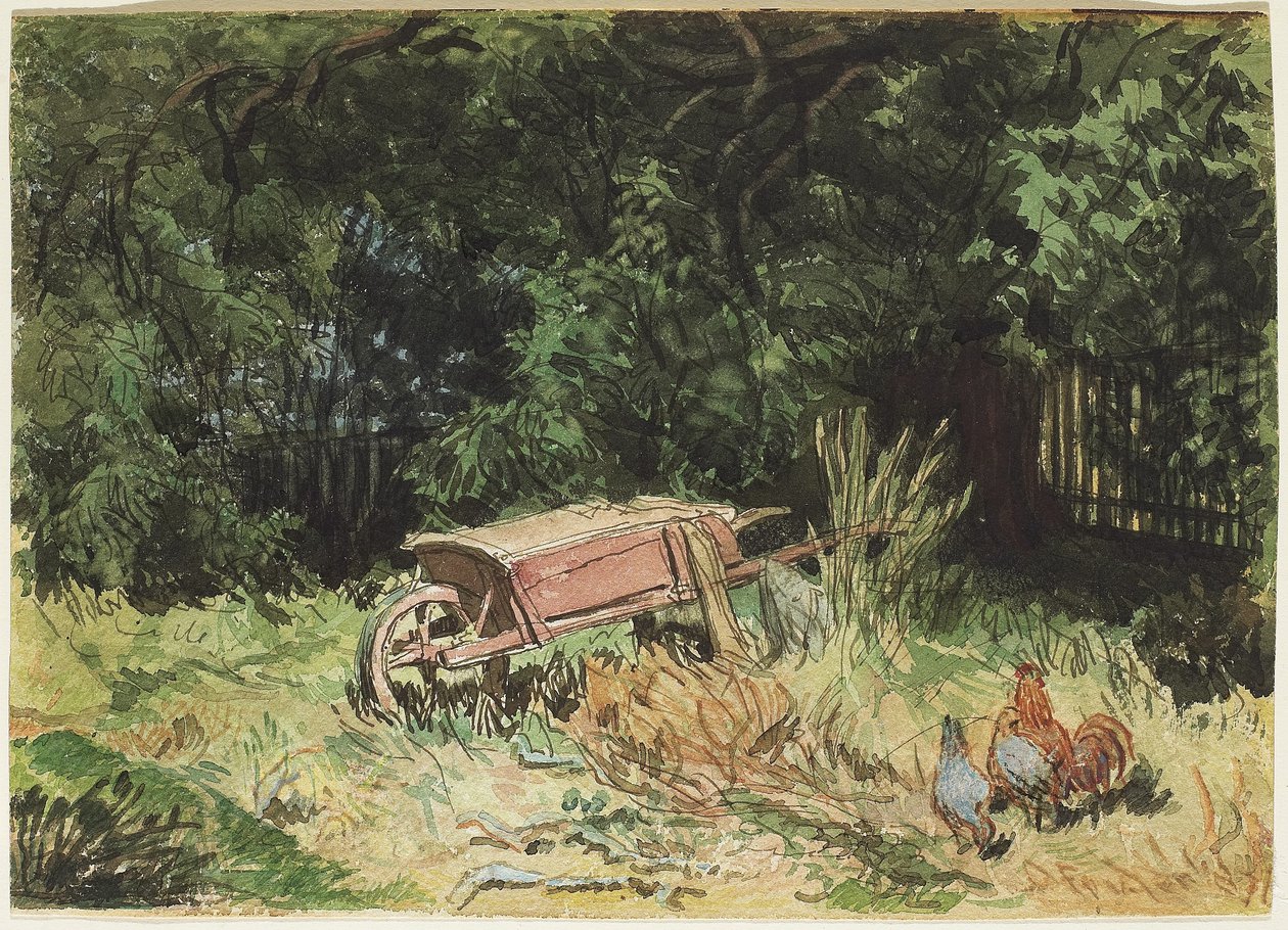 Trillebør, 1871 (wc på papir) af Daniel Fowler