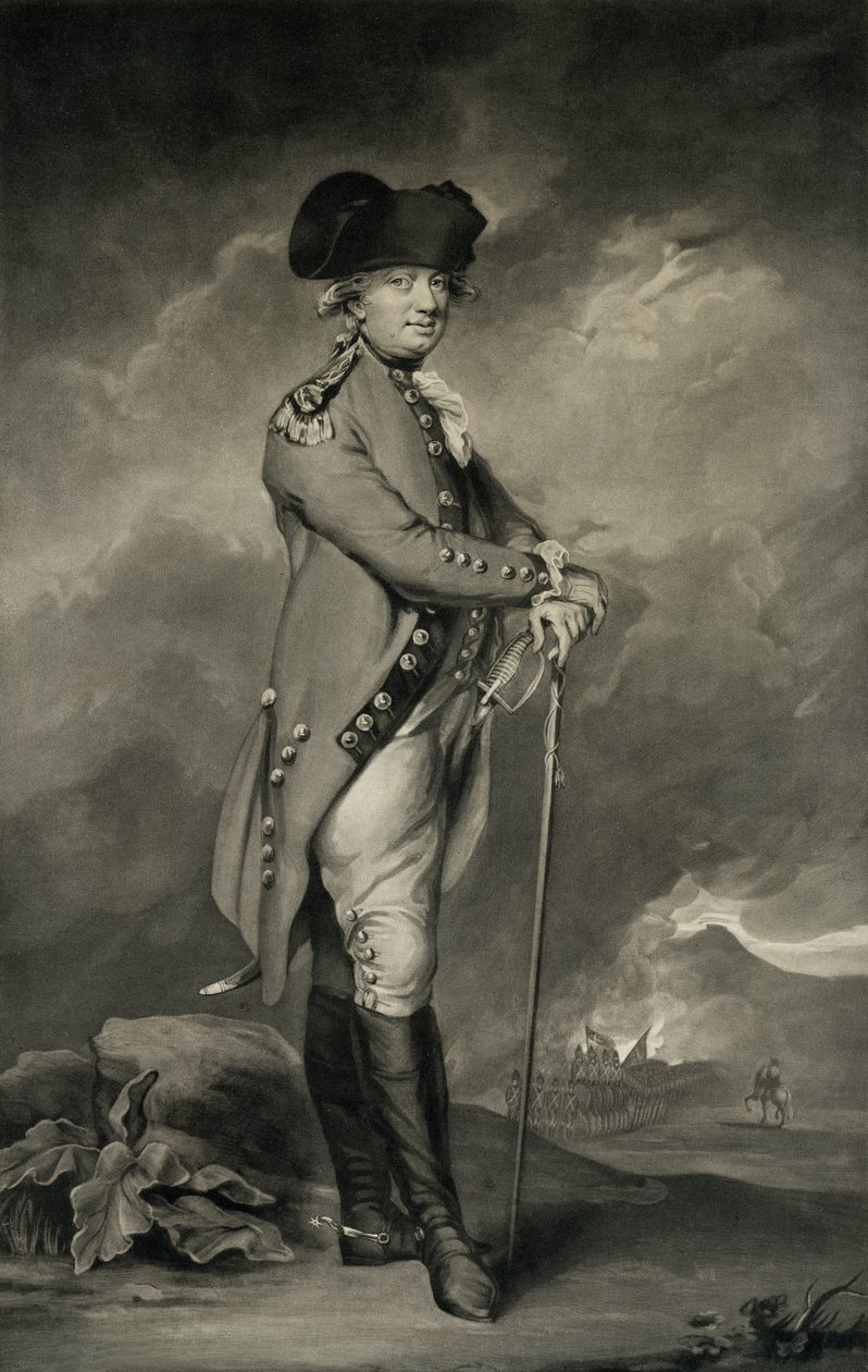 General Cornwallis (1738-1805) graveret af John Jones (ca. 1745-97) 6. marts 1793 (mezzotint) af Daniel Gardner