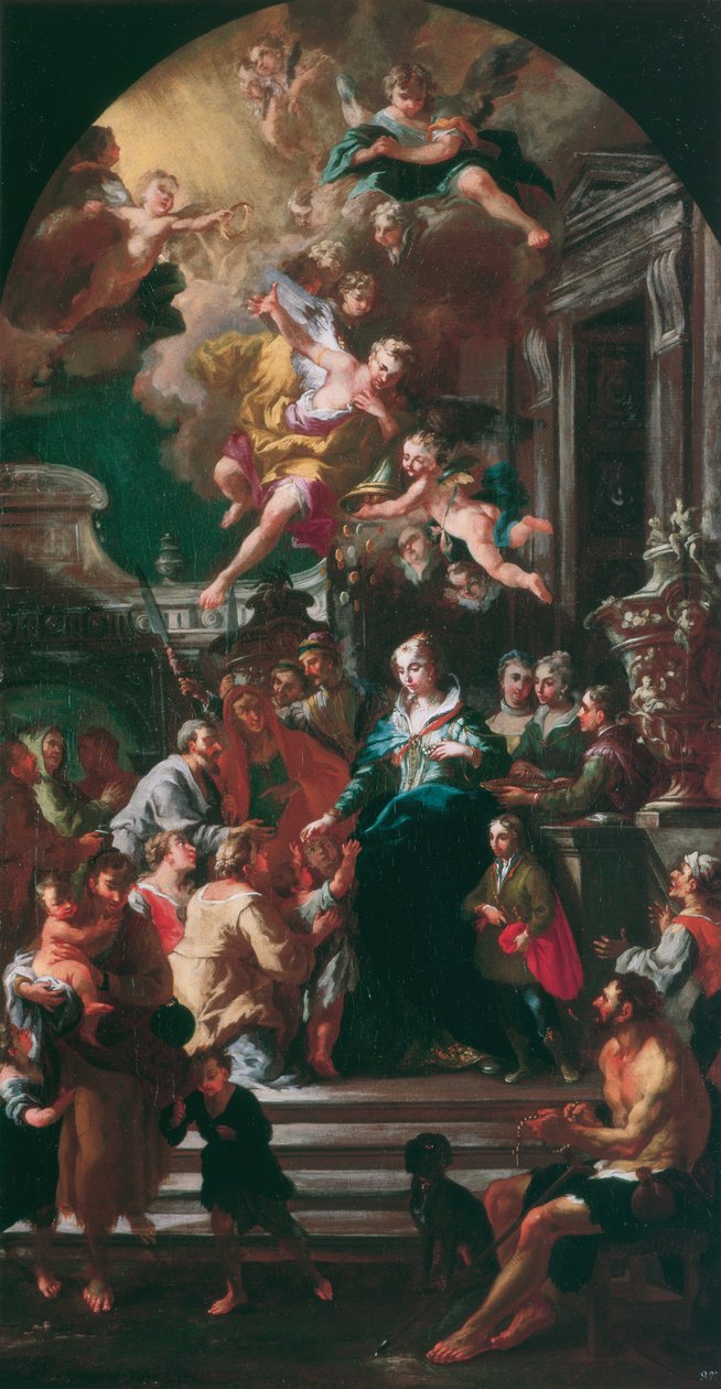 Alms donation fra St. Elizabeth i Portugal af Daniel Gran