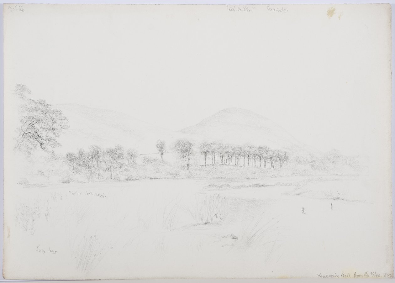 Yeavering Bell from the Glen, 1867 af Daniel Oliver