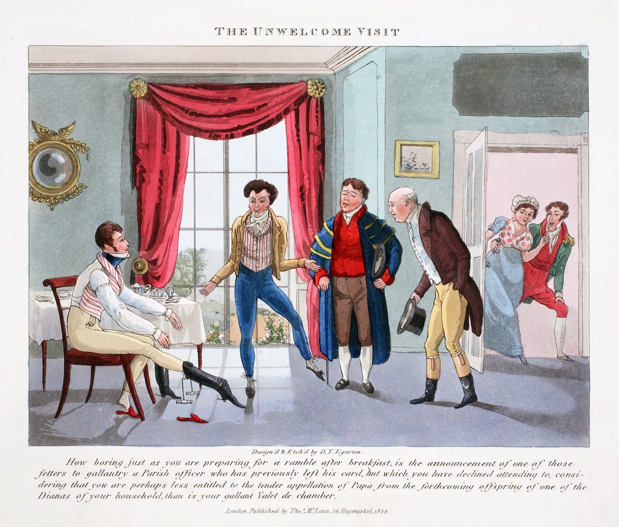 The Unwelcome Visit, illustration fra 