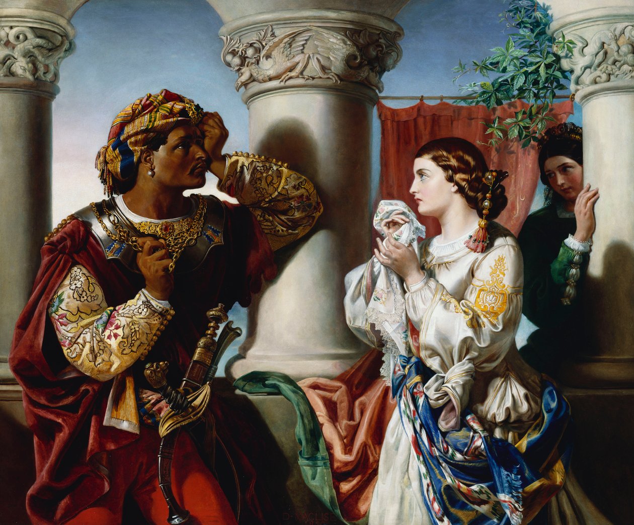 Othello og Desdemona af Daniel Maclise