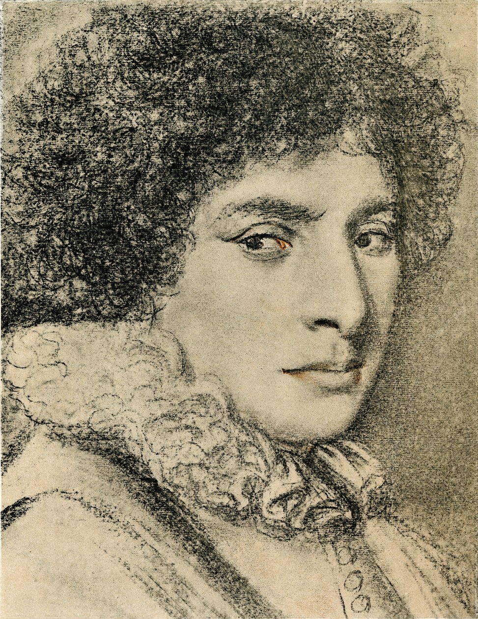 Kvindeportræt af Daniel Dumonstier or Dumoustier