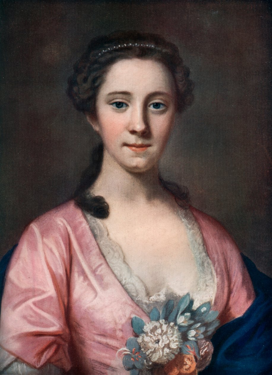 Mrs Ballack, slutningen af det 18.-begyndelsen af det 19. århundrede 1912. af Daniel Gardner