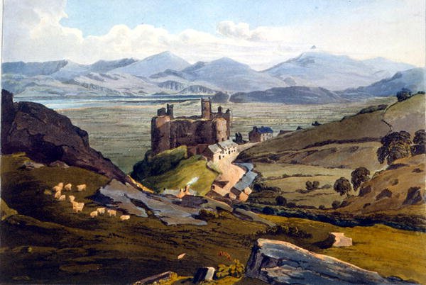 Harlech Slot af Daniel Havell