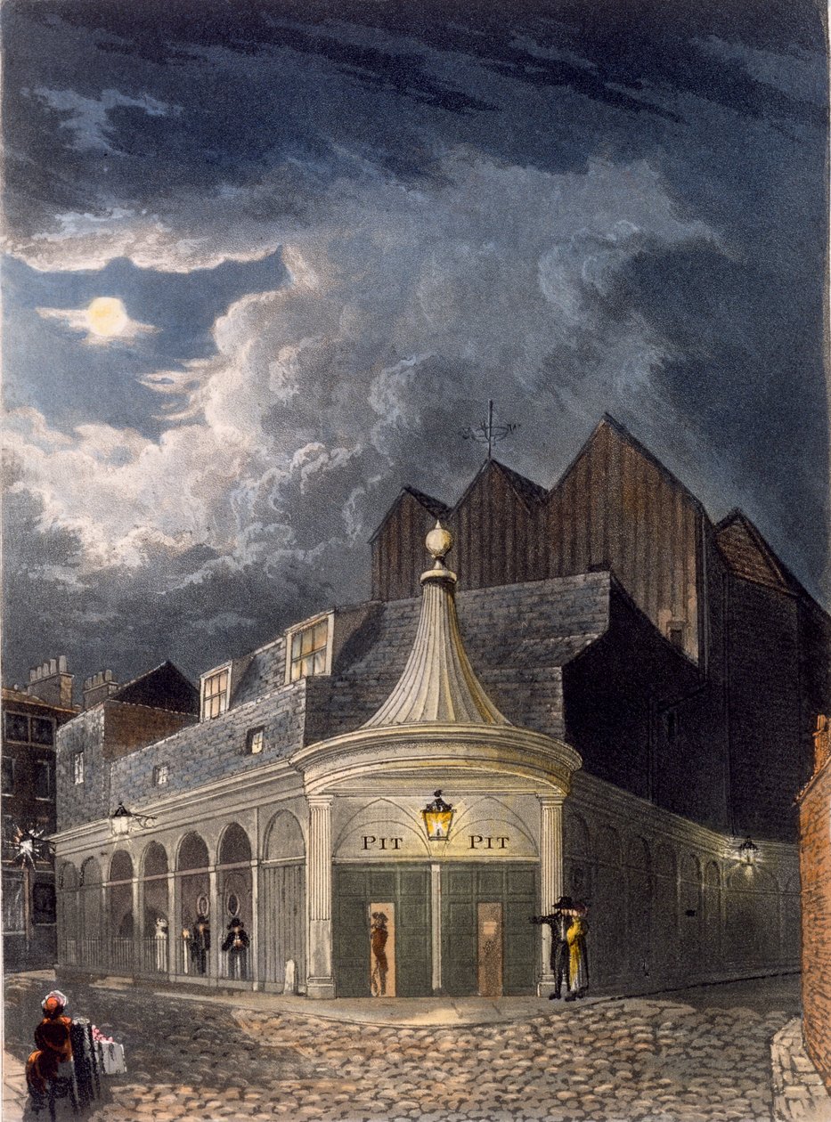 Det olympiske teater, 1826 af Daniel Havell