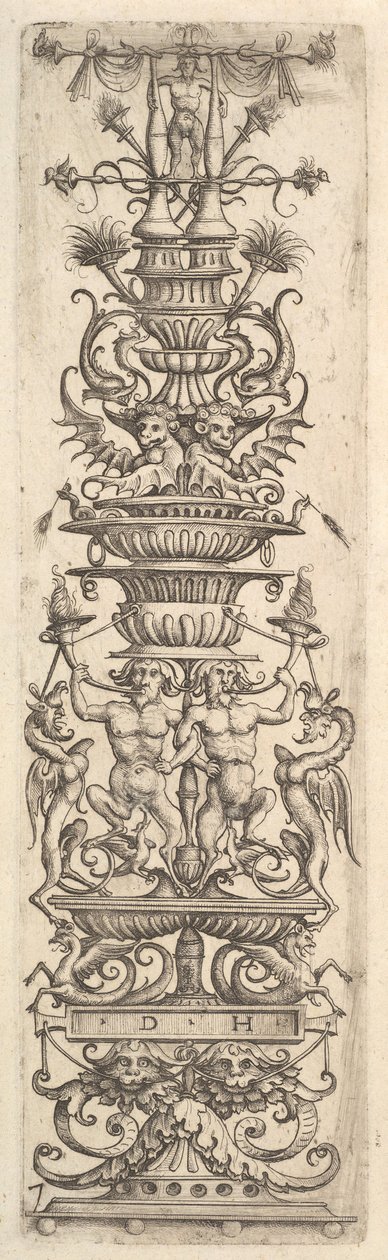 Candelabre grotesk, ca. 1485-1536. af Daniel Hopfer