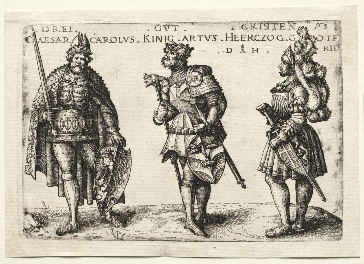 Tre værdige kristne efter 1516. af Daniel Hopfer