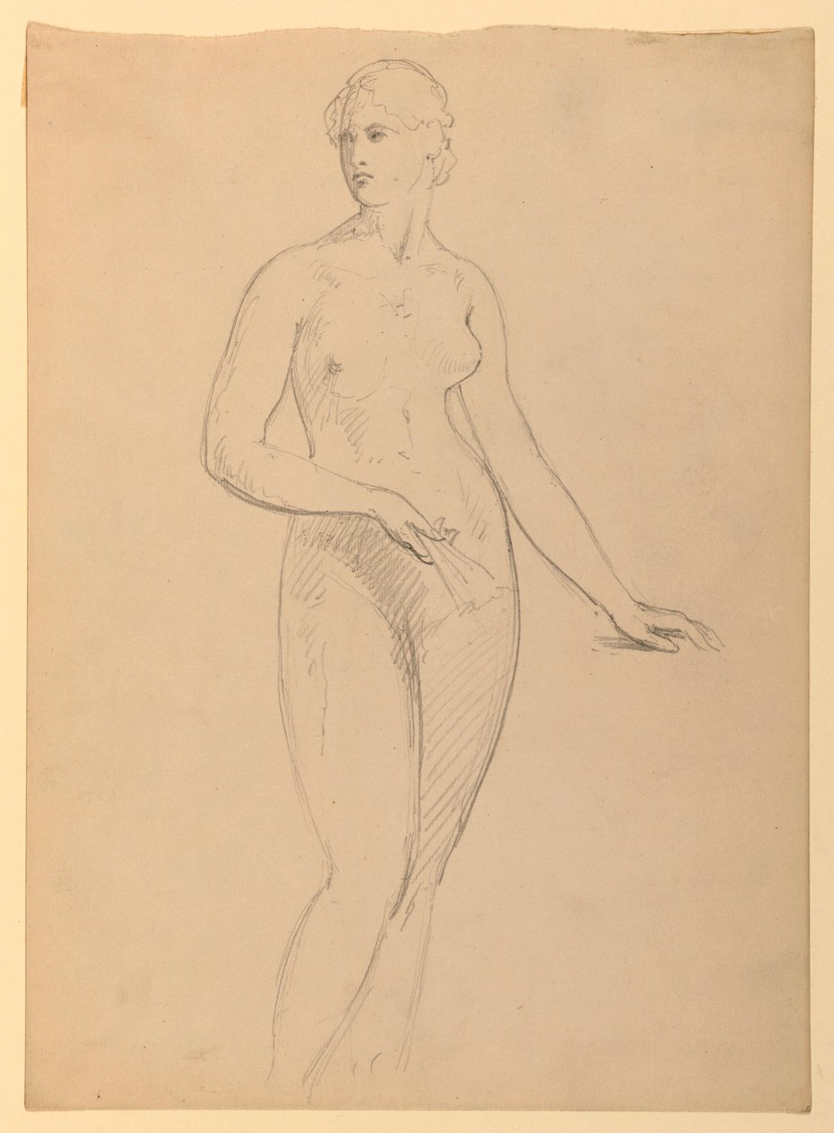 Tegning, fru Henry Schieffelin, S, 1881 af Daniel Huntington