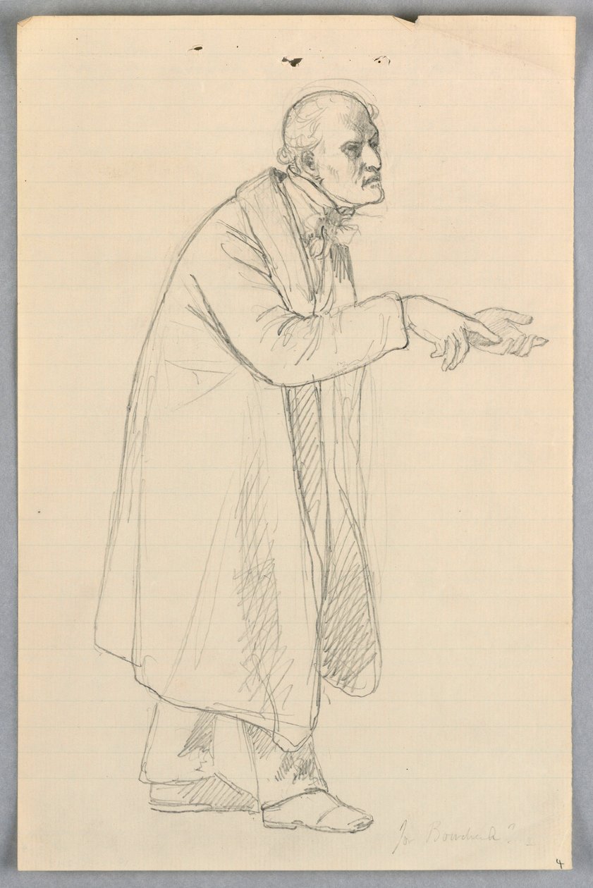 Tegning, studie til "Videnskabelig gruppe", 1858 af Daniel Huntington