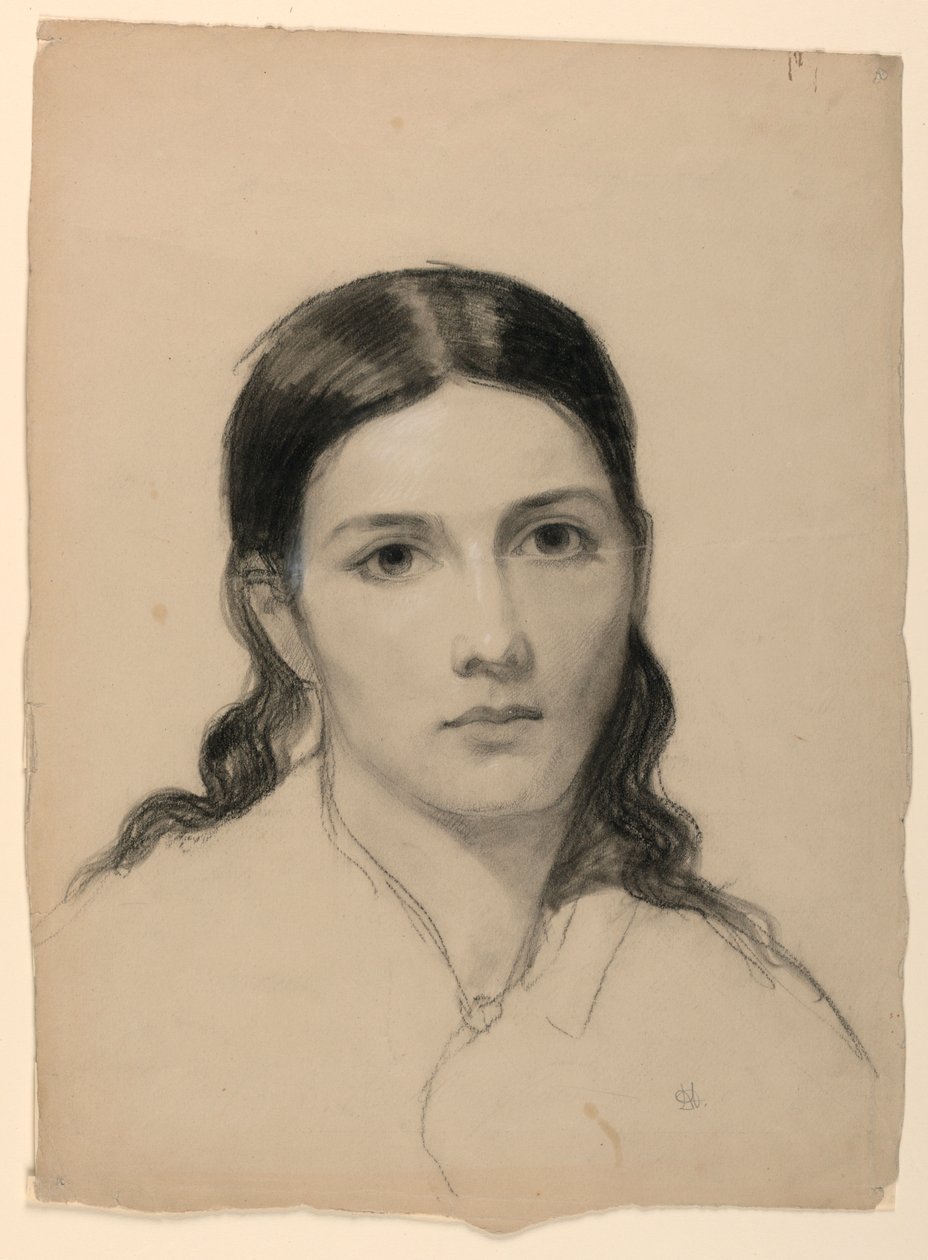Tegning, Kunstnerens hustru Sophie, 1853 af Daniel Huntington