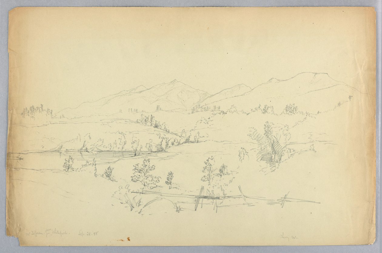 Mt. Jefferson fra nær Whitefield af Daniel Huntington
